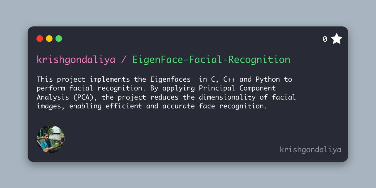 EigenFace/Face-Recognition